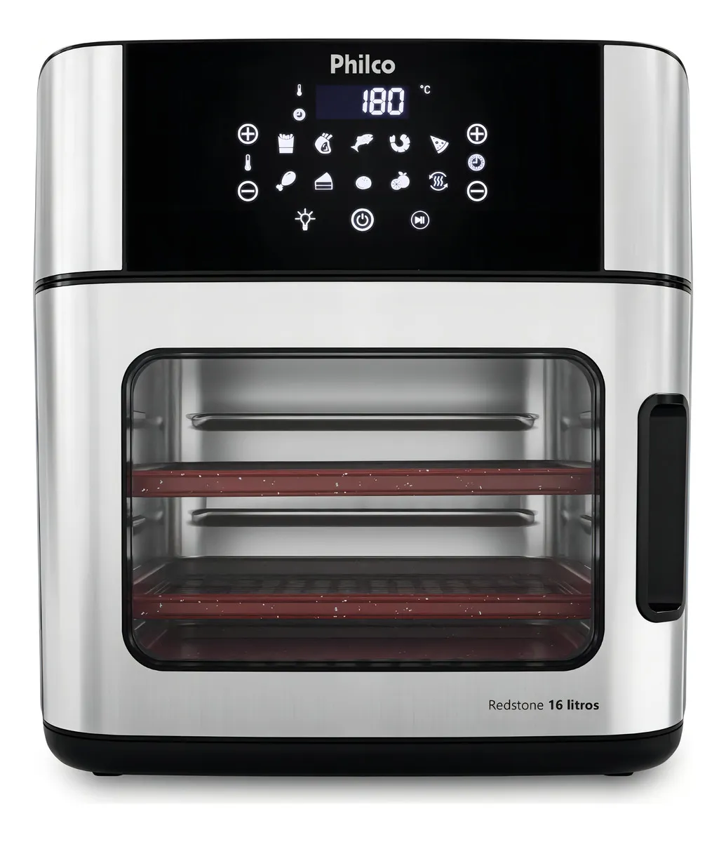 Fritadeira Air Fryer Philco PAF16A 4 Em 1 Digital 16L Preto