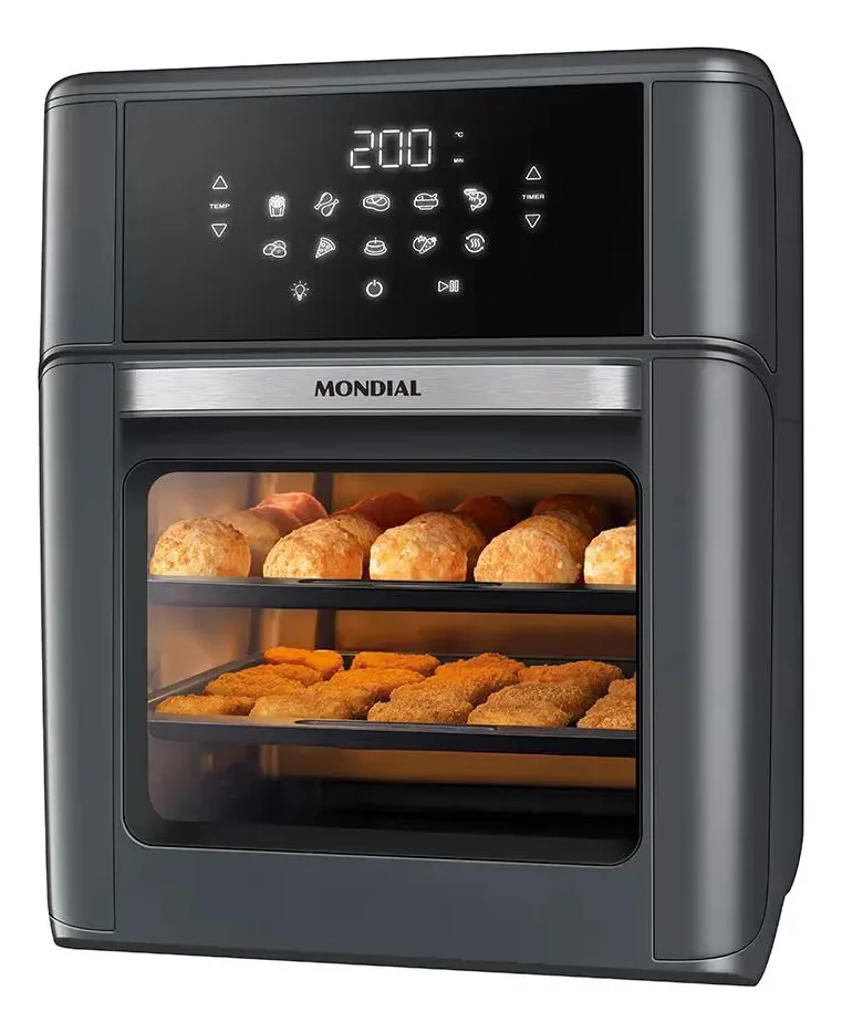 Fritadeira Air Fryer Oven Mondial Afon 12L Digital Preto 110/220V