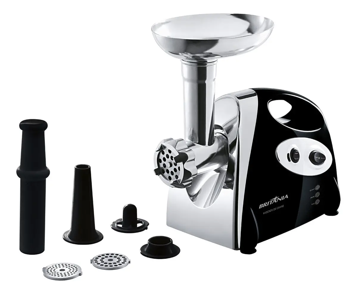 Moedor de Carne Elétrico Britânia PR Preto 350W - 110/220V