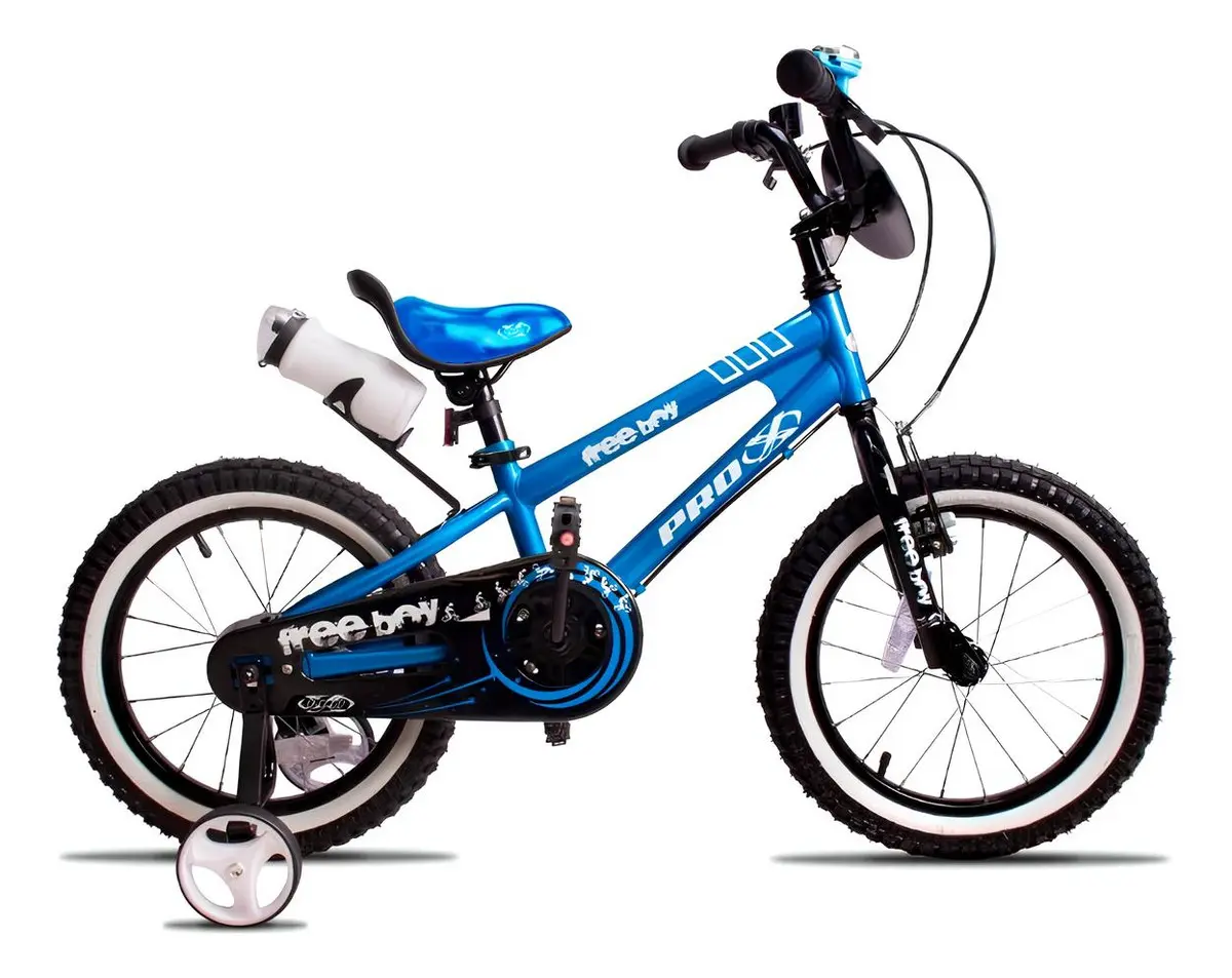 Bicicleta Infantil Pro-X Freeboy Aro 16 Azul com Rodinhas