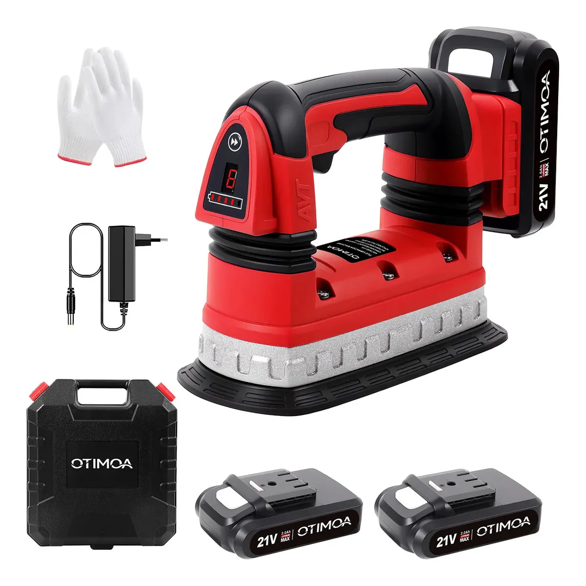 Máquina Assentar Piso Porcelanato Vibratória 21V com 2 Baterias