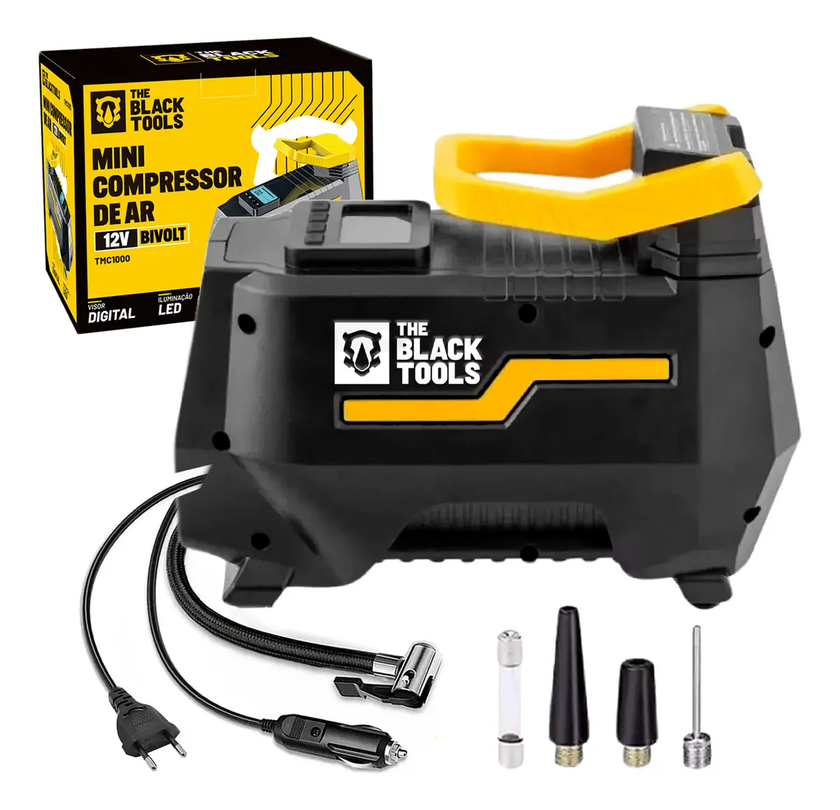 Compressor de Ar Elétrico Portátil TCM100 120W The Black Tools