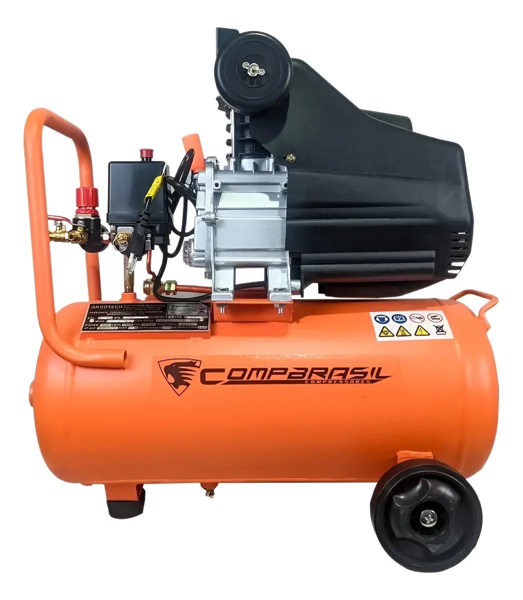 Compressor de Ar Monofásico Compbrasil BM1902-25L 2HP 25L 120 PSI