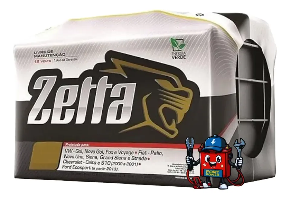 Bateria Zetta Mz45d 45Ah 300A - Moura