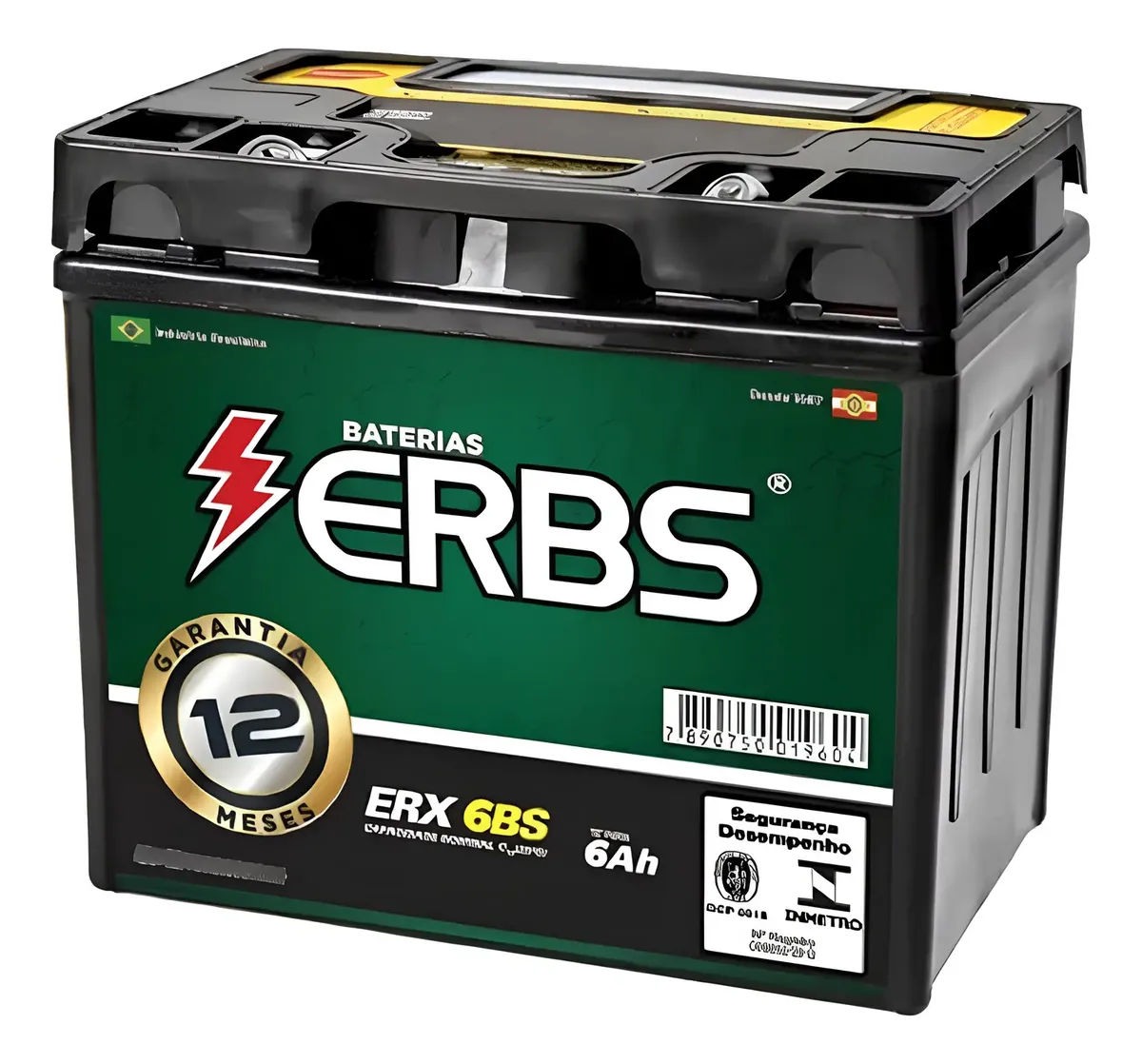 Bateria Erbs ERX-6BS para Moto - Compatível com Honda e Yamaha