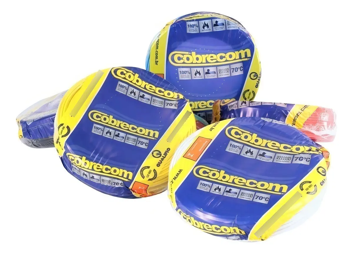 Cabo Flexível Cobrecom 2,5mm² 750V - Rolo de 100 Metros