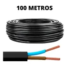 Cabo Elétrico PP 2x2,5mm - Rolo 100m - Preto