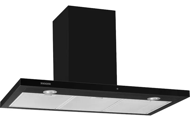 Coifa de Parede Suggar Granada Slim Touch 90cm Preta