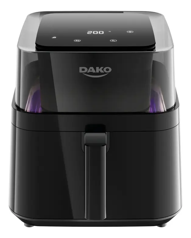 Fritadeira Air Fryer Dako Digital 6 Litros 4 em 1 Preto