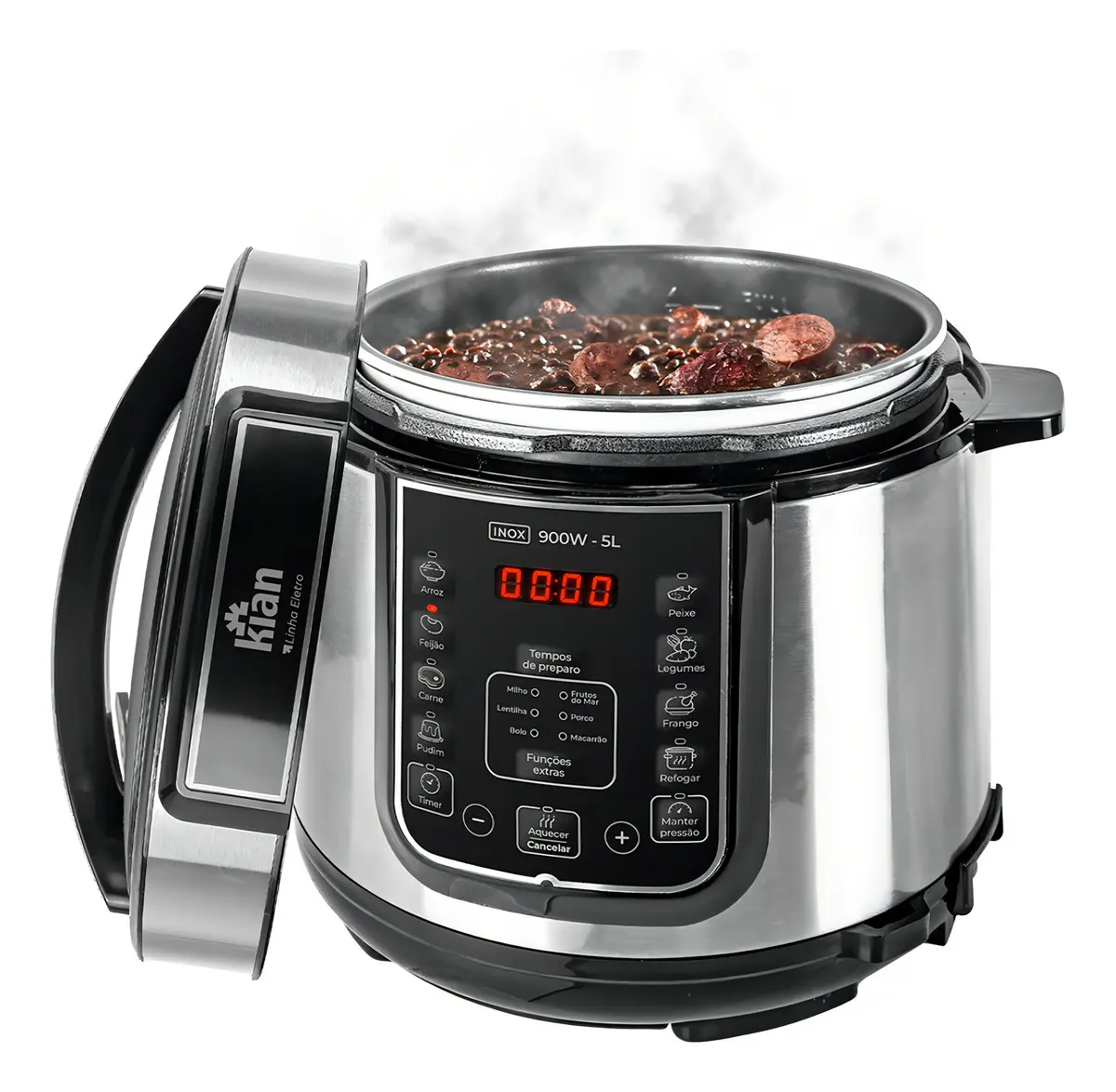 Panela de Pressão Elétrica Kian PPE101 5 Litros Inox
