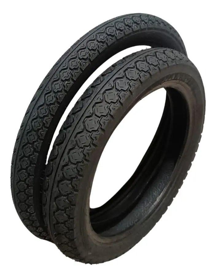 Par de Pneus Rem 80/100-14 e 60/100-17 para Moto Biz e Pop