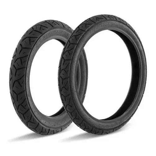 Pneu Pro Tork Modelo 80/100-14 e 2.50-17 para Motos Biz 100/110/125 e Pop 100/110