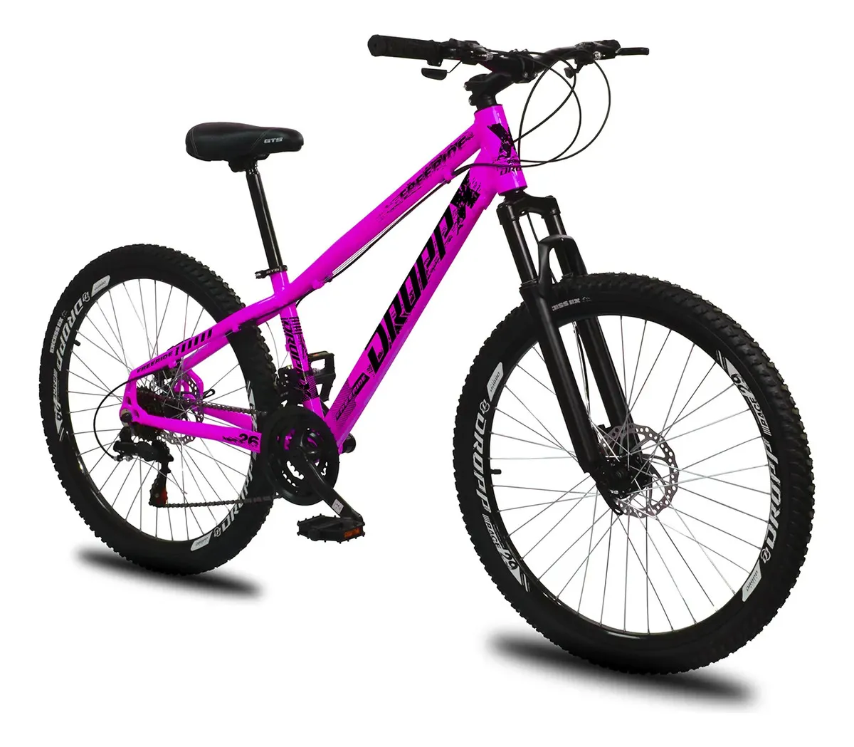 Bicicleta Aro 26 Dropp Freeride 21 Velocidades Freio a Disco
