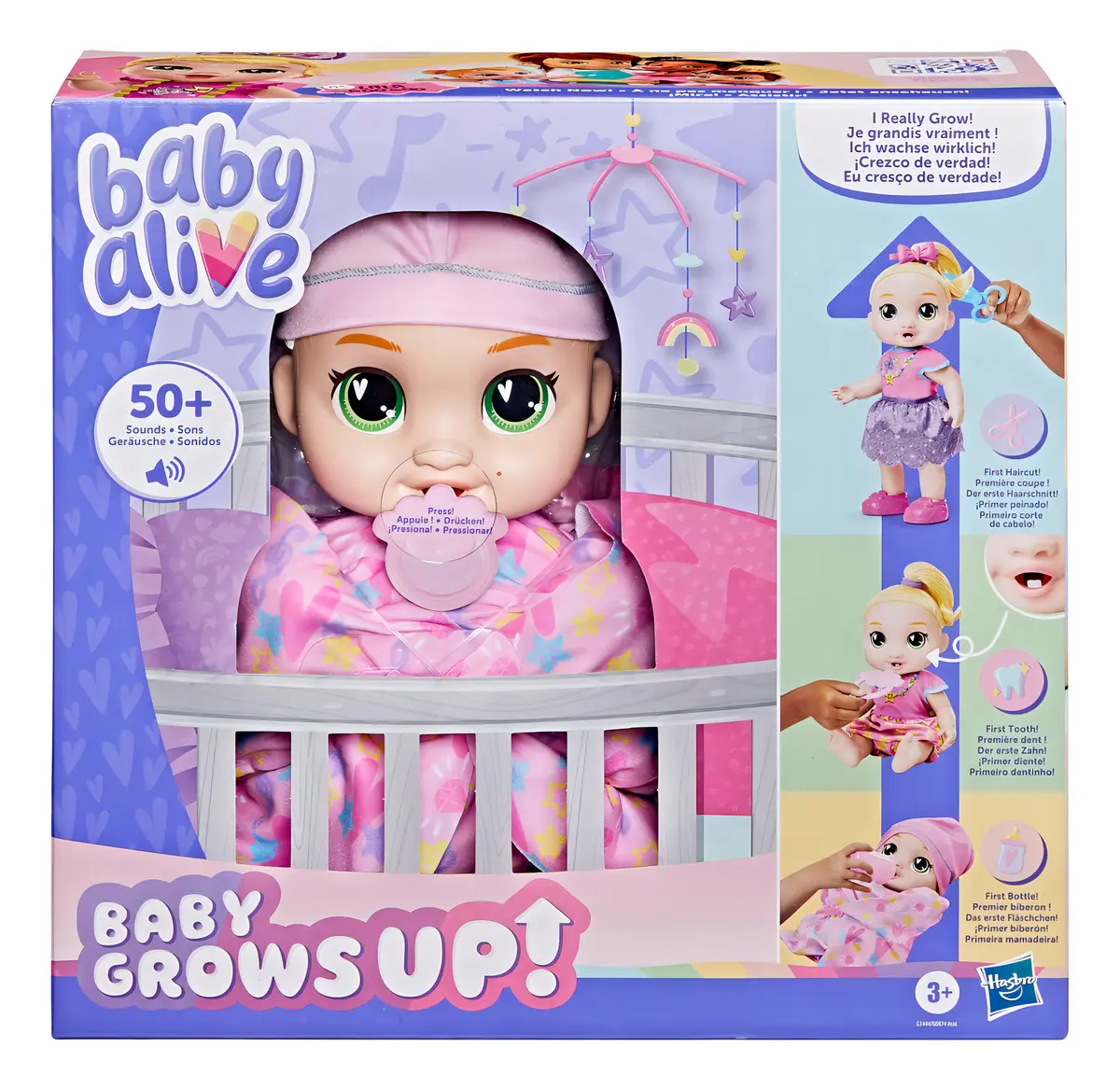 Boneca Baby Alive Baby Grows Up LaLa Googoo - Cabelos Loiros, 35 cm, Brinquedo Interativo
