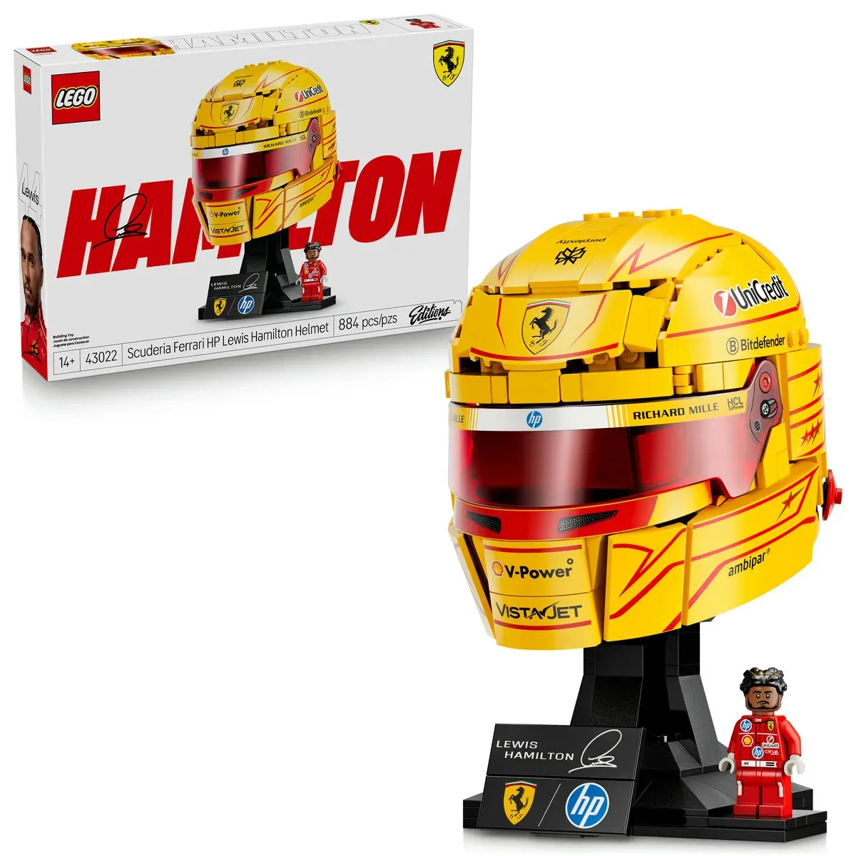 Lego Editions Formula 1 43022 - Capacete Lewis Hamilton com Minifigura