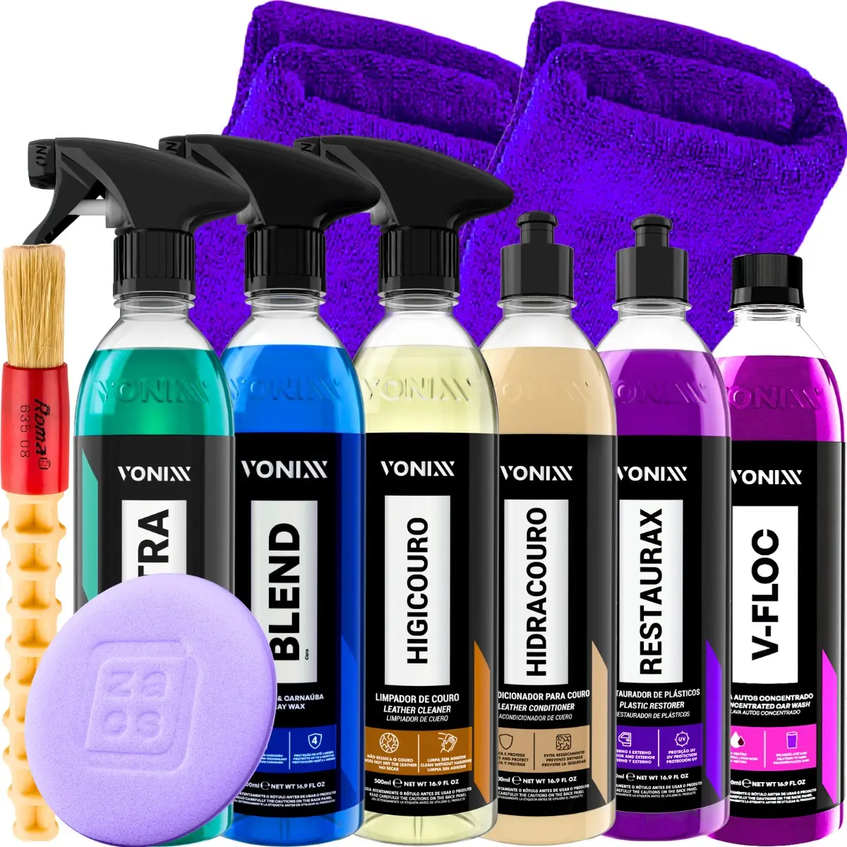 Kit Lavagem Automotiva Completa Profissional Vonixx