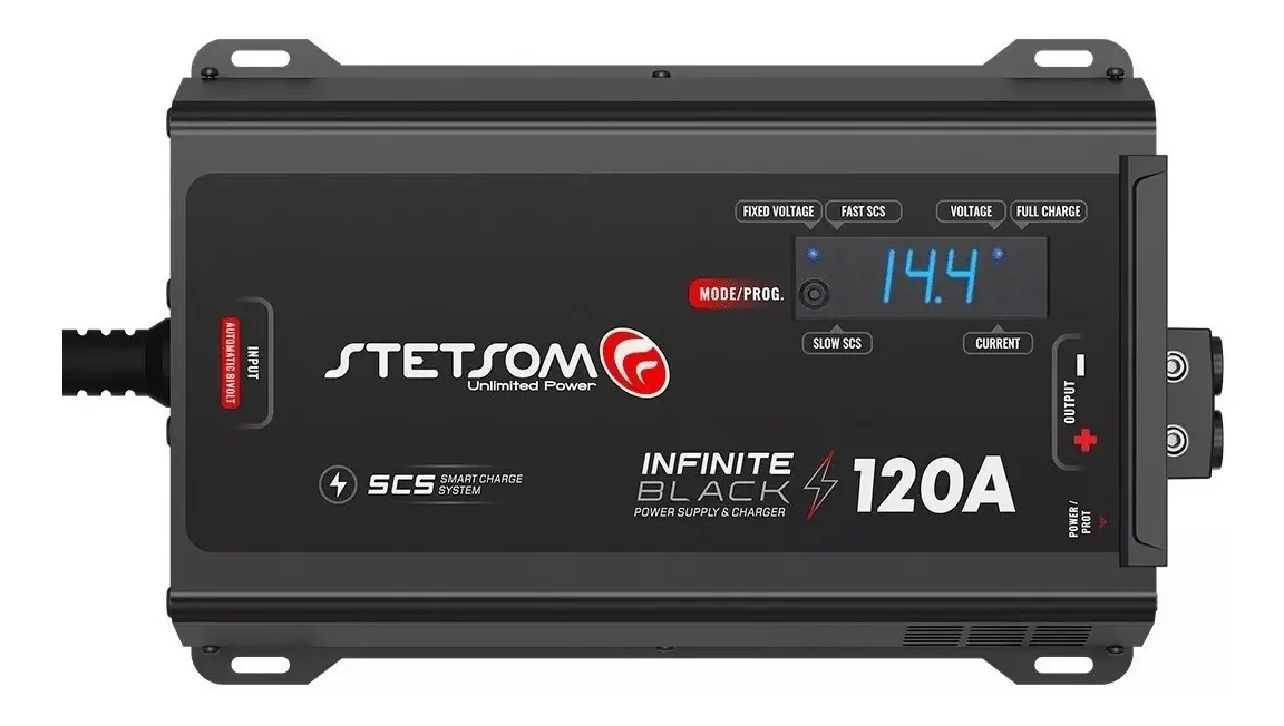 Fonte Carregador Stetsom Infinite 120A Bivolt para Som Automotivo