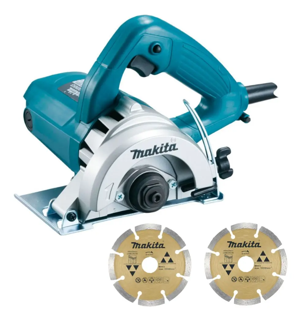 Serra Makita 4100NH3ZX Mármore 1300W com 2 Discos 110mm