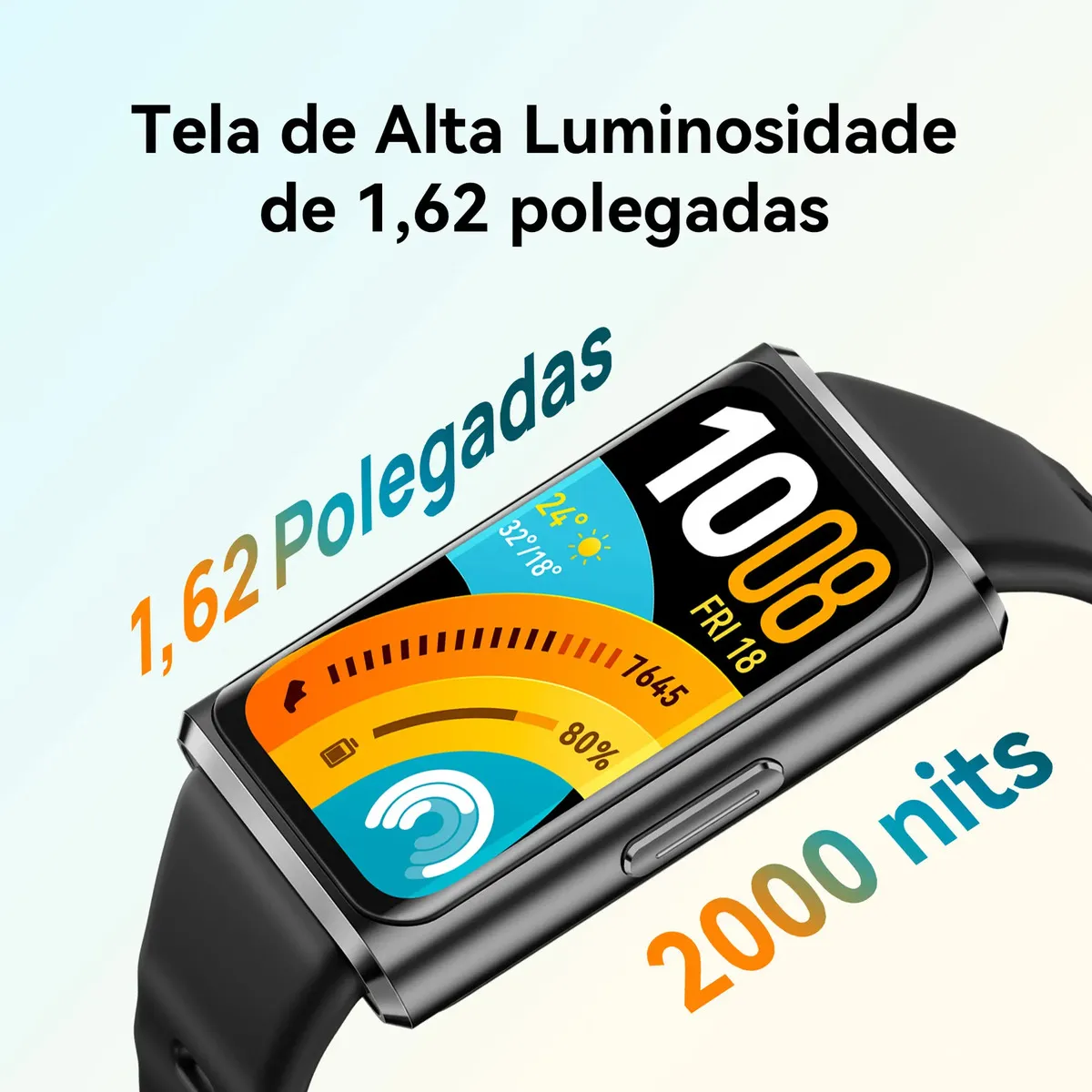 Smartwatch HUAWEI Band 11 Pro - Tela AMOLED 1,62" - Monitoramento do Sono - Preto