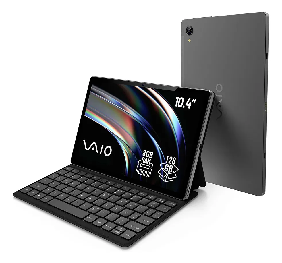 Tablet VAIO TL10 8GB RAM 128GB Octa-Core 10.4" 2K 4G WiFi Câmera 8MP Android 13 com Teclado