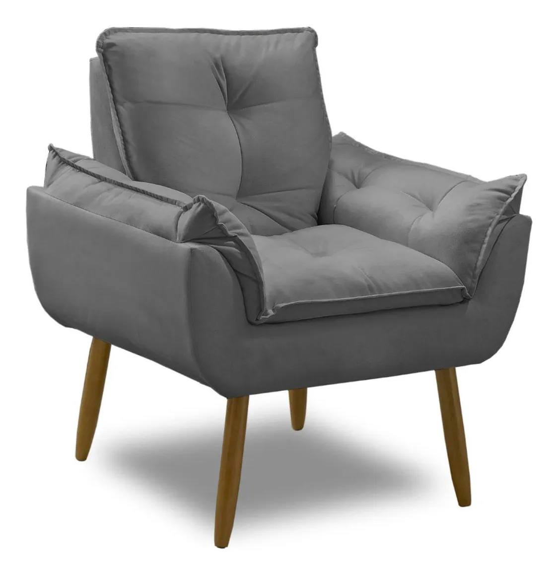 Poltrona Decorativa Opala Suede Arapongas - Luxo e Conforto