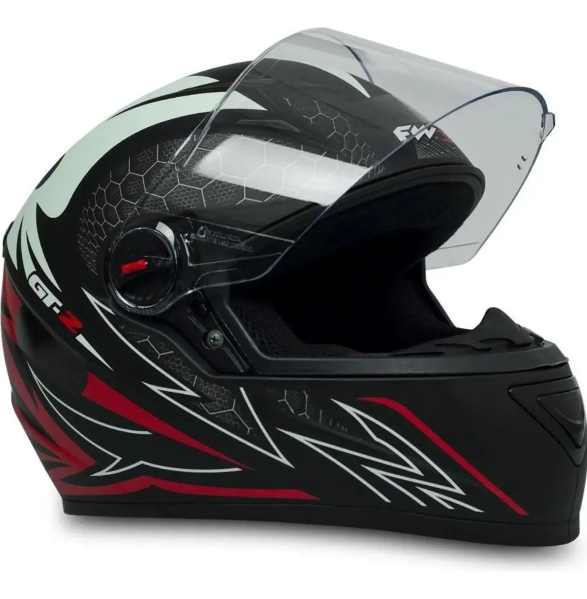 Capacete Fechado FW3 GT2 Preto Fosco com Narigueira