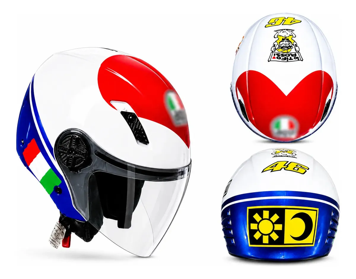 Capacete FW3 X Open Classic Aberto Branco Tamanho 55/56
