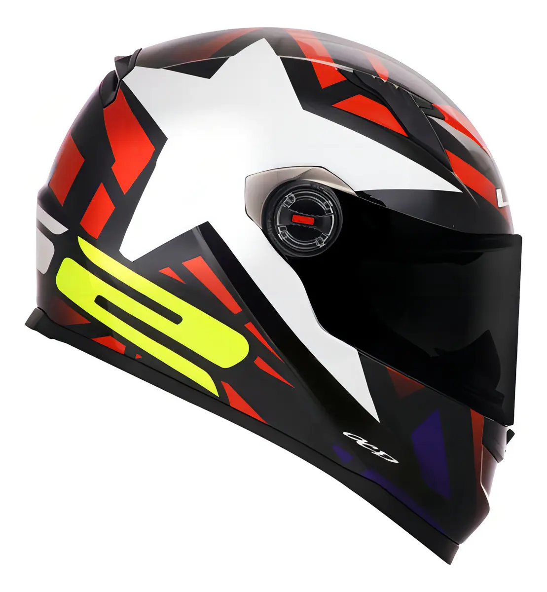 Capacete LS2 FF358 Star Wars Estrela Vermelho Tamanho 59/60