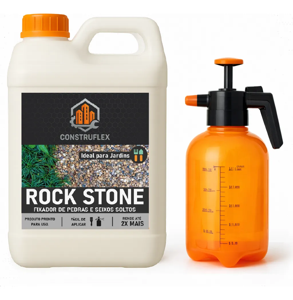 Fixador para Pedras e Seixos ROCK STONE 5L com Borrifador 2L