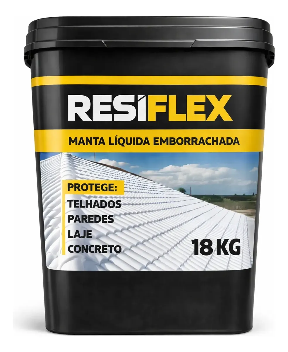 Manta Líquida Premium Acrílica 18kg Emborrachada Impermeável