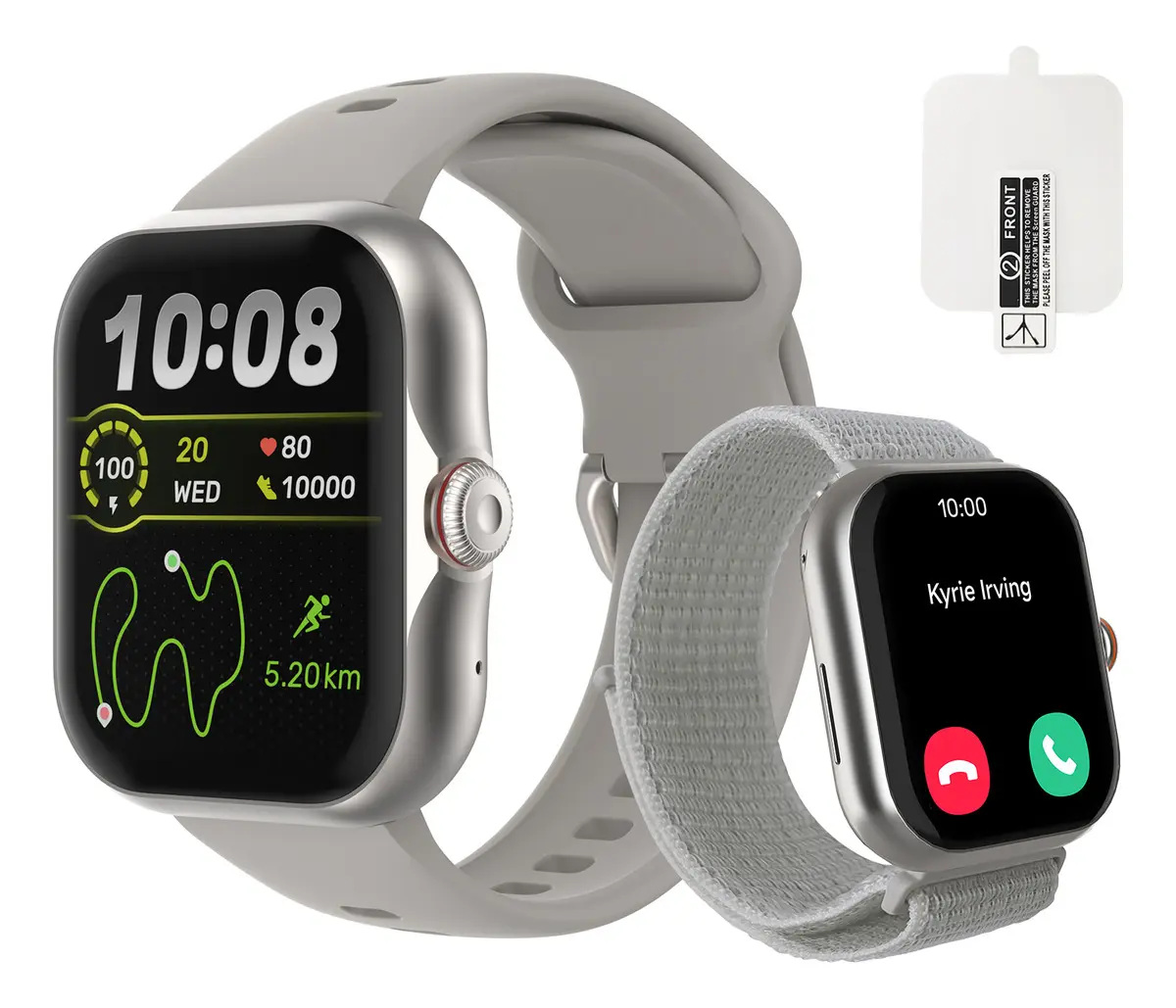 Smartwatch Bettdow FB055 1.85" Esportivo com GPS e Música Prateado