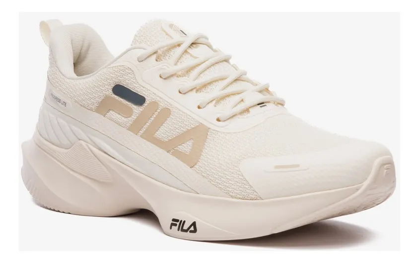 Tênis Feminino Progress Lite Fila Bege Liso