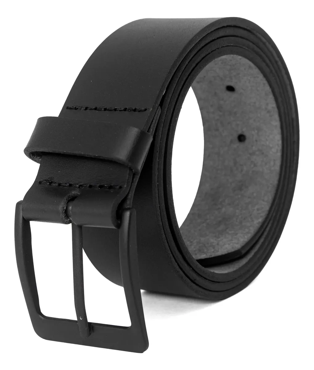 Cinto Masculino Fasolo Largo Casual Couro Legítimo 4cm