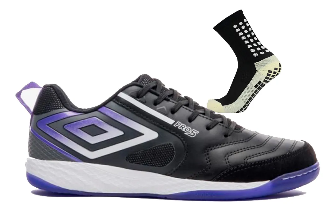 Tênis Chuteira Indoor Futsal Umbro Pro 5 Bump Couro
