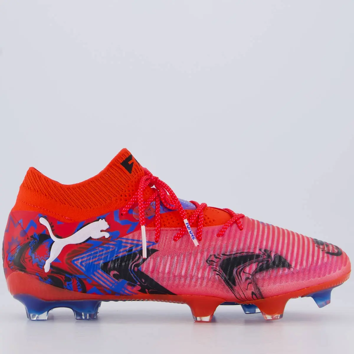 Chuteira Puma Future 8 Ultimate Playmakers FG Campo Vermelha