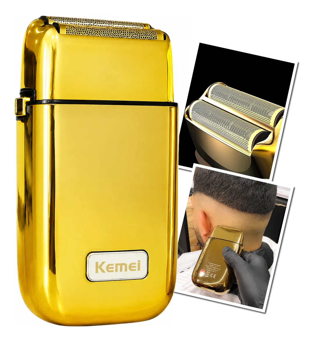 Kemei Km-tx1 Shaver Profissional Full Metal Sem Fio