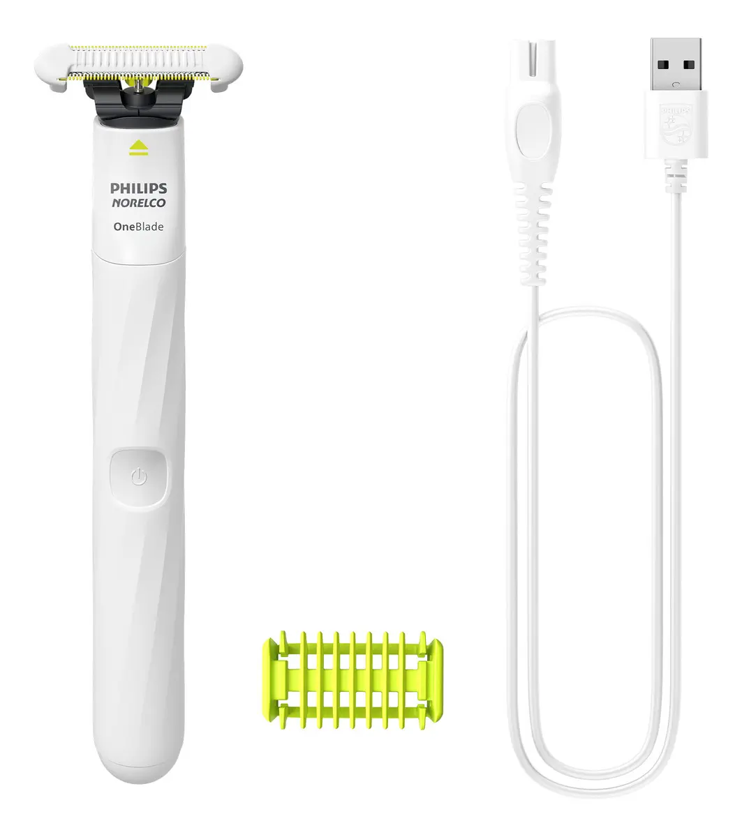 Aparador de Pelos Íntimo Philips OneBlade Intimate QP1924/70 - Branco