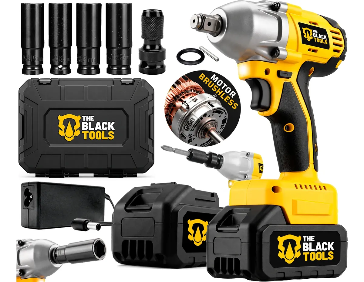 Chave de Impacto 21V 4000mAh Brushless com Maleta e Acessórios