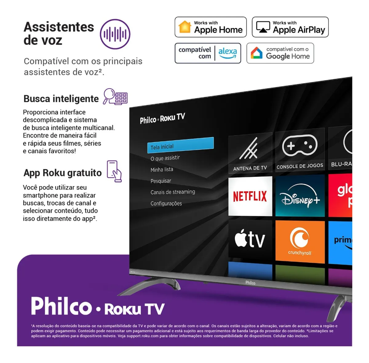 Smart TV 32 Philco P32CRB Roku TV LED HDR10 Dolby Audio — foto 3