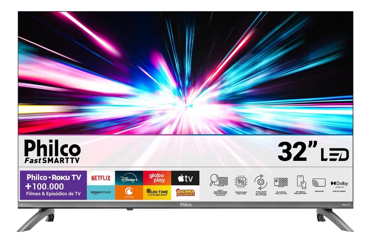 Smart TV 32 Philco P32CRB Roku TV LED HDR10 Dolby Audio — foto 4