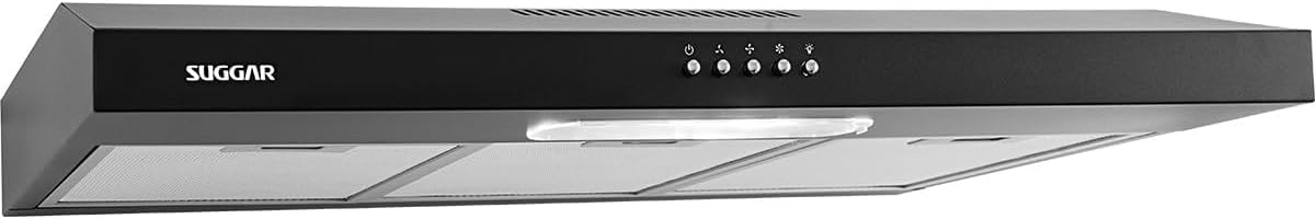 Suggar Depurador de Ar Slim 80cm 3 Velocidades Preto 220V DPS182PT