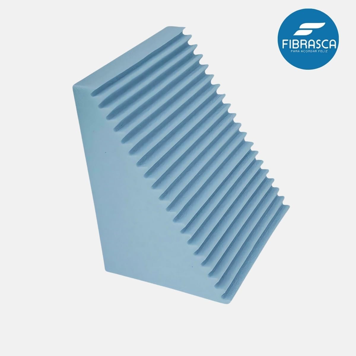 Travesseiro Triangular Encosto Anatômico Fibrasca - Branco — foto 2
